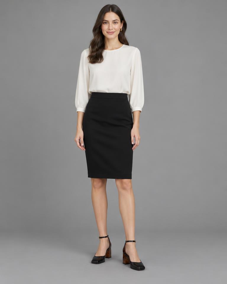 Black Ankle-Strap Court Shoes