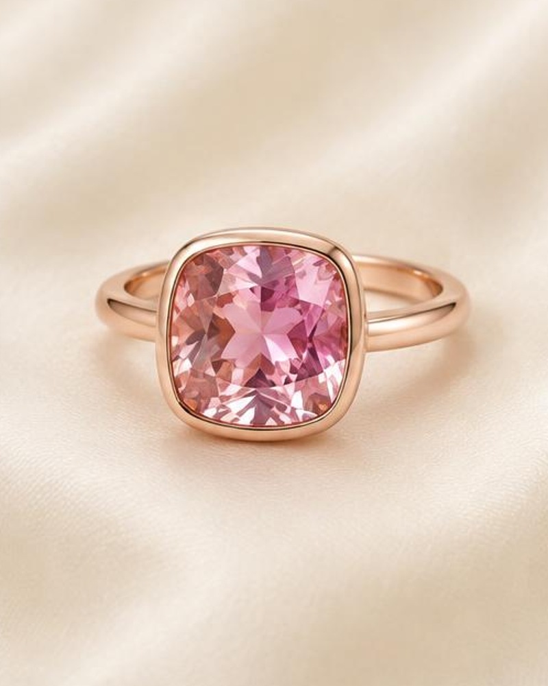 Blush Cushion Ring