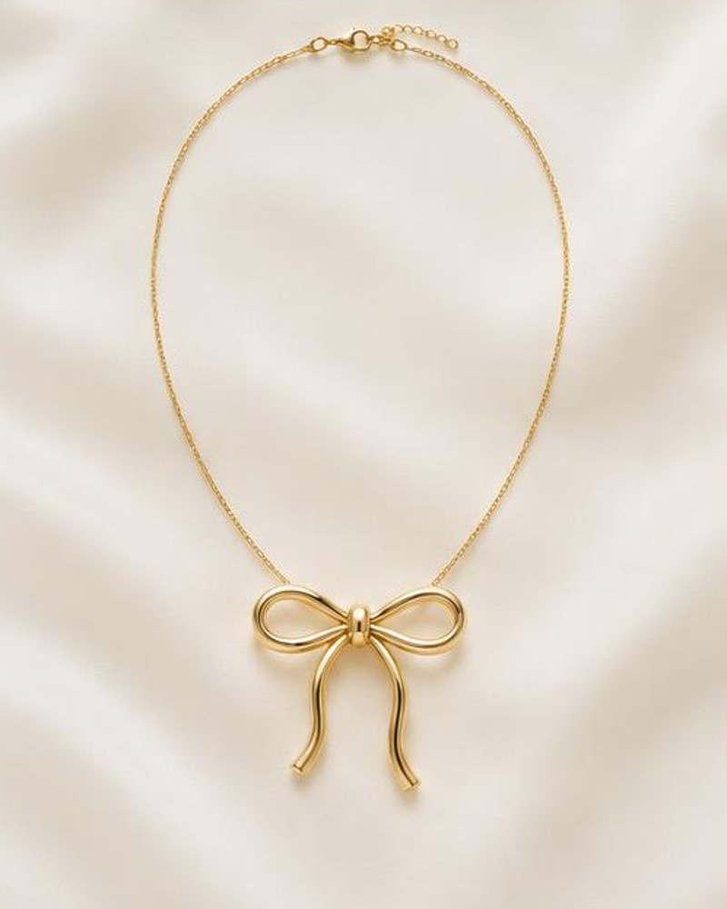 Ribbon Bow Necklace