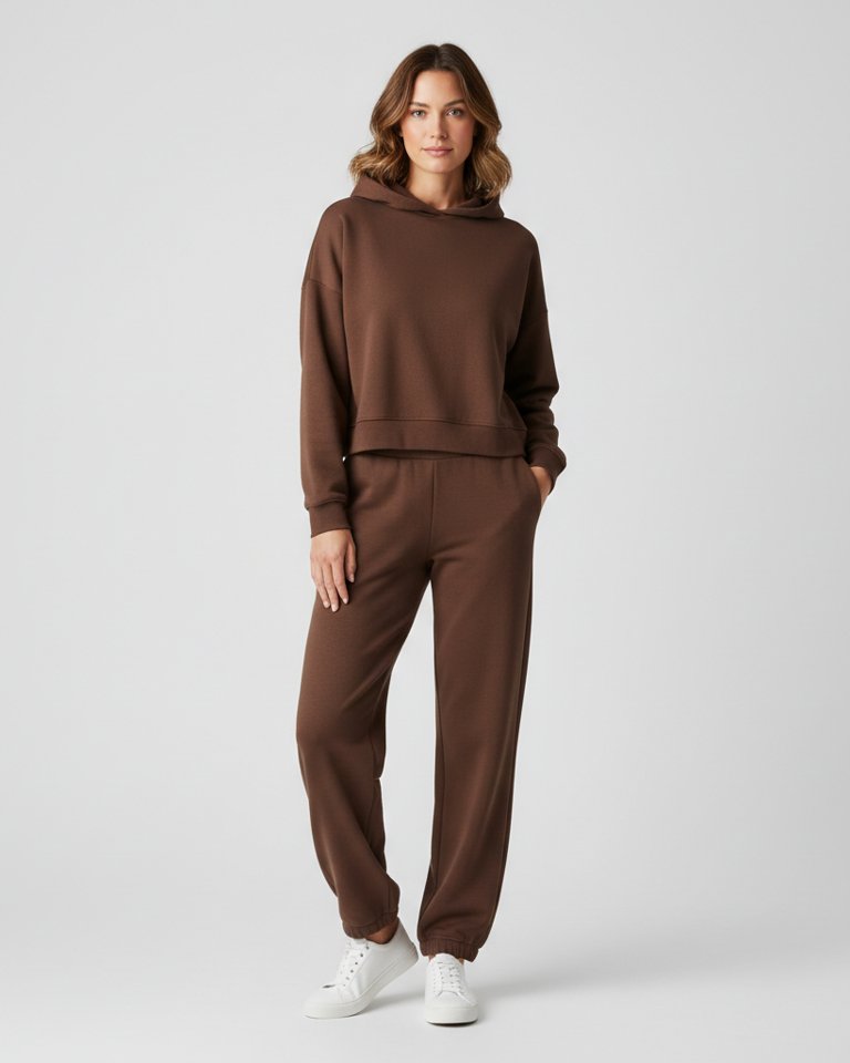 Chocolate Lounge Hoodie & Joggers Matching Set