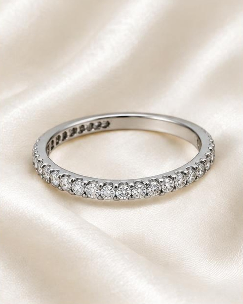 Clear Stone Eternity Ring