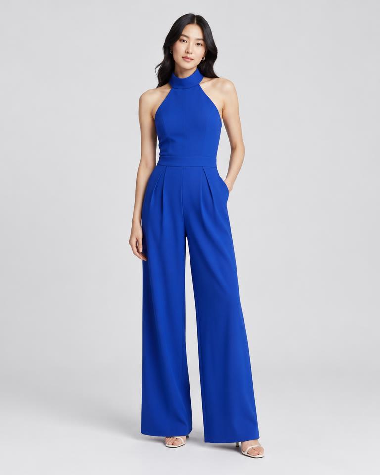 Cobalt Halter Jumpsuit