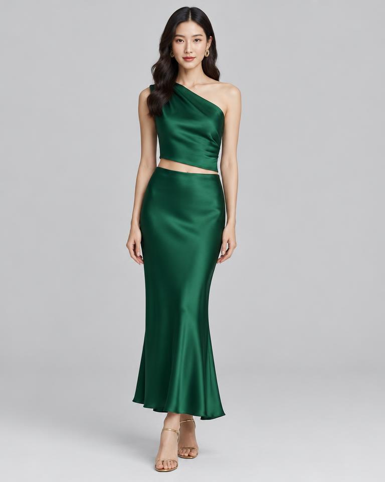 Emerald Asymmetric Two-Piece