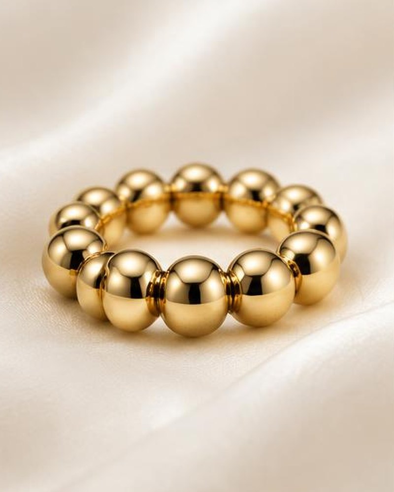 Gold Bubble Ring