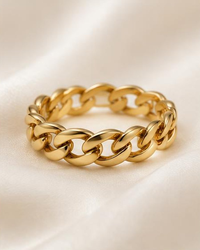 Gold Chain Ring
