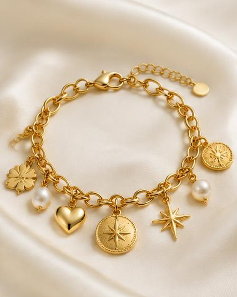 Gold Charm Bracelet