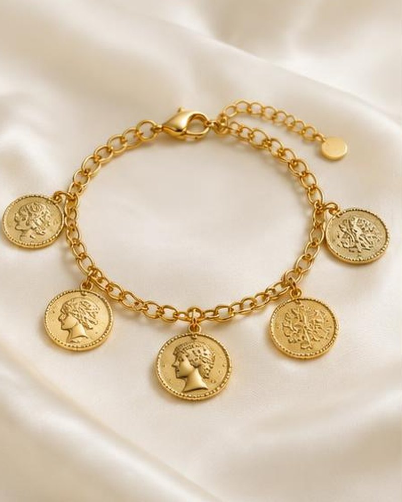 Gold Coin Bracelet