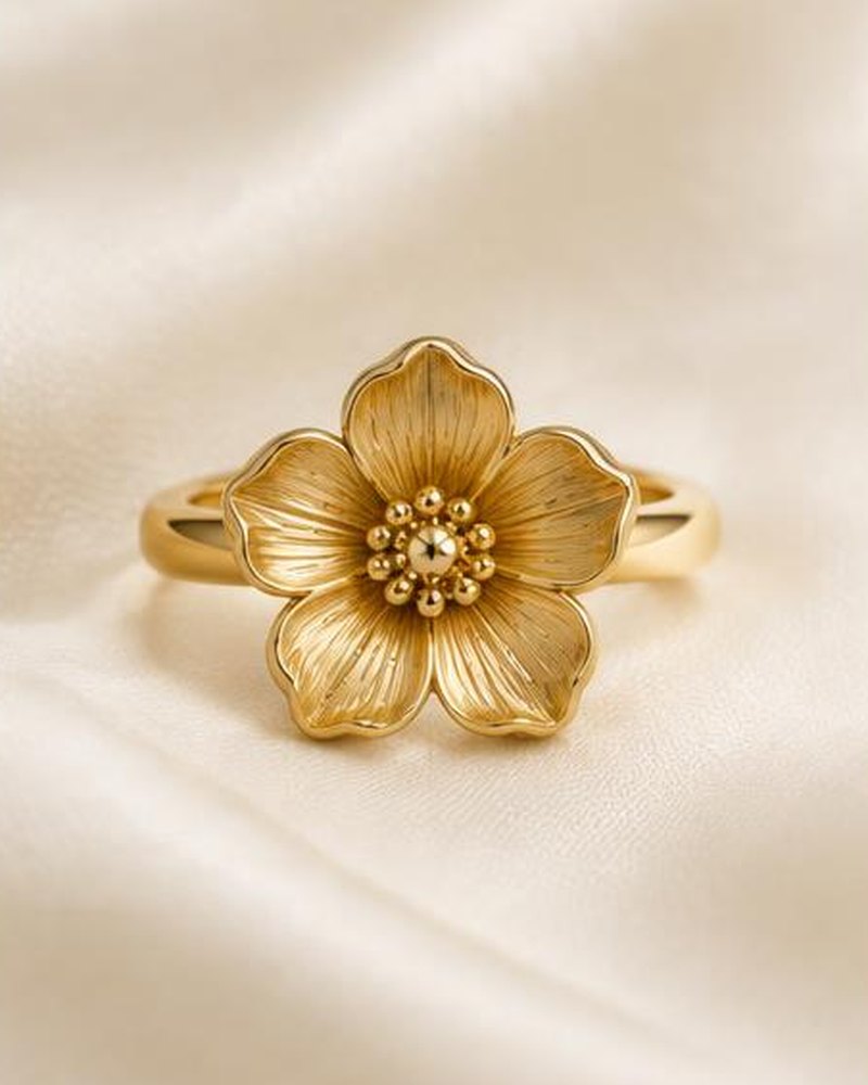 Gold Flower Ring