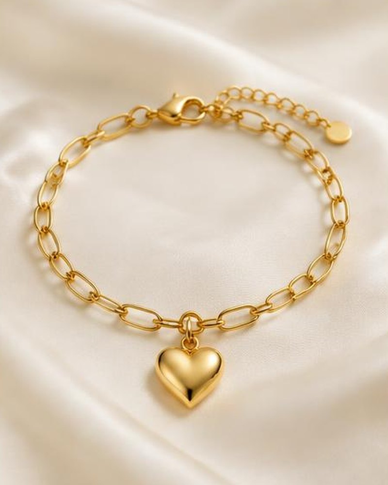 Gold Heart Bracelet