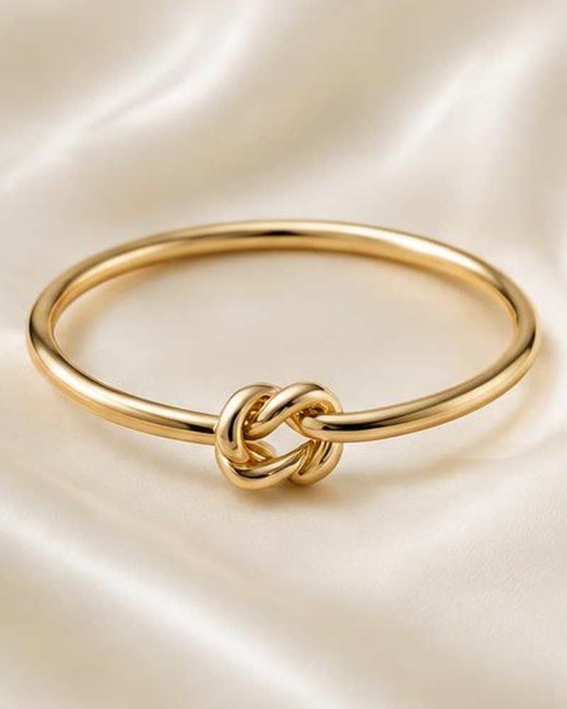 Gold Knot Bangle