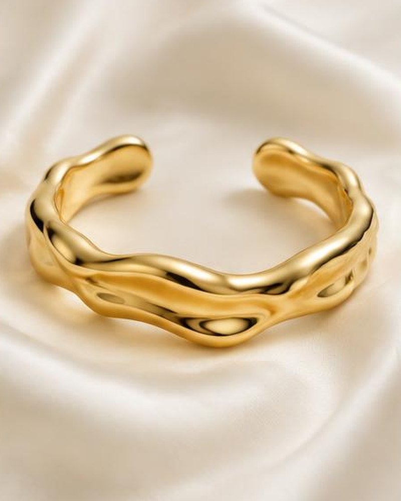 Gold Molten Cuff