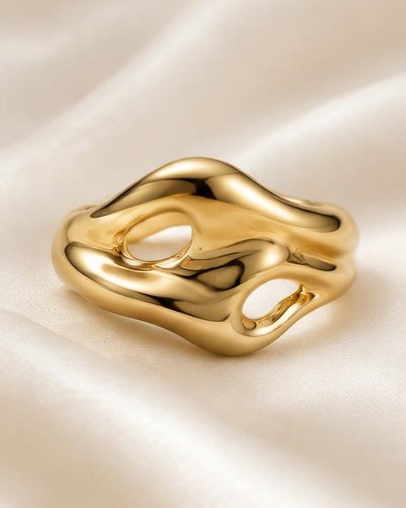 Gold Molten Ring