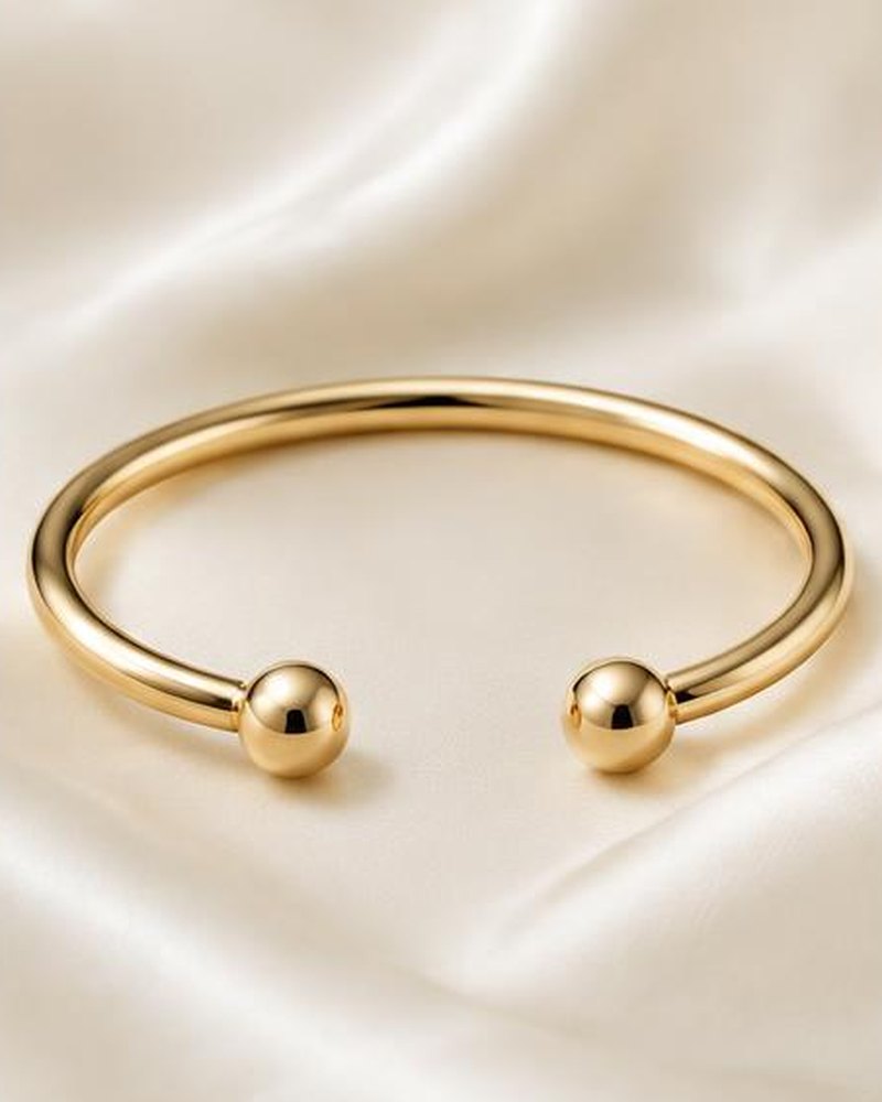 Gold Open Bangle