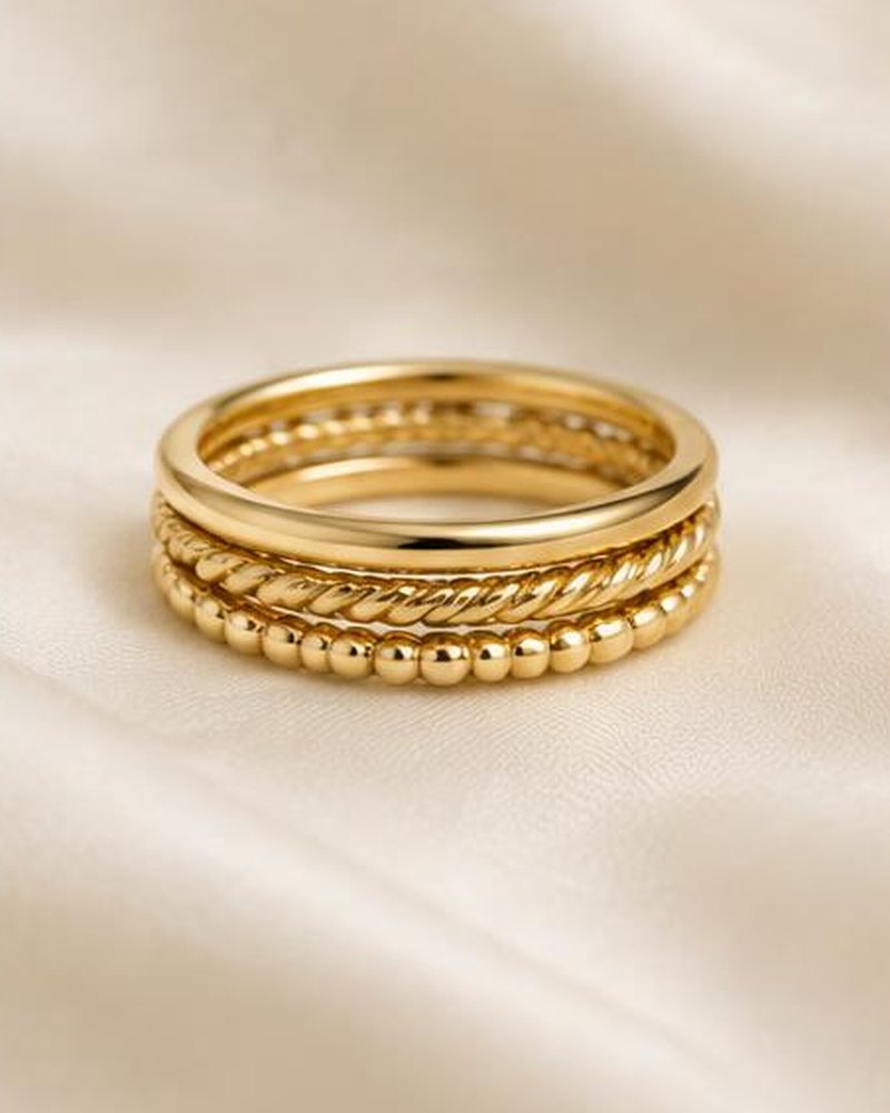 Gold Stacking Trio