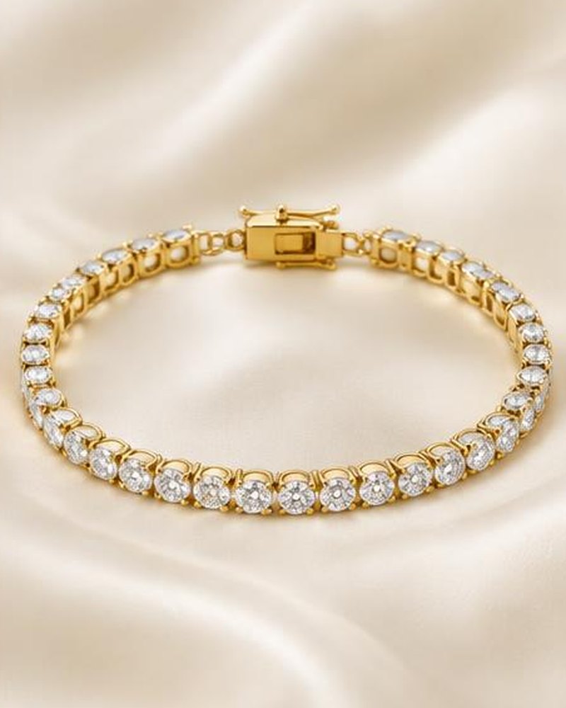 Gold Tennis Bracelet