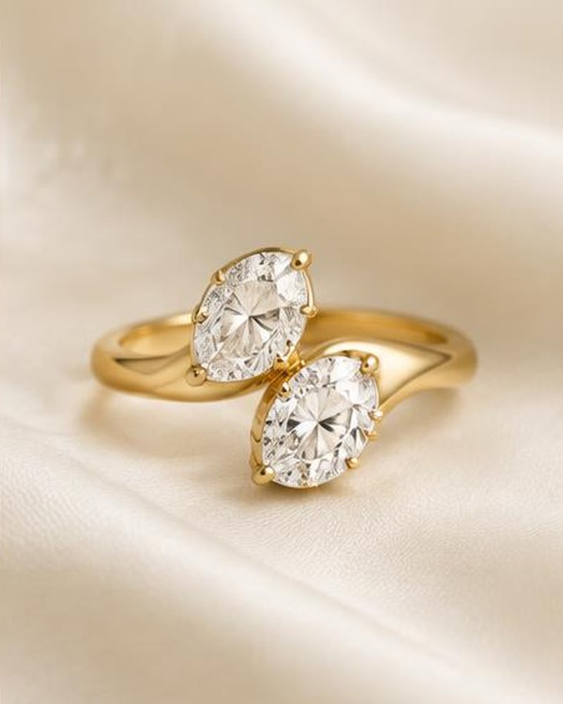 Gold Toi et Moi Ring