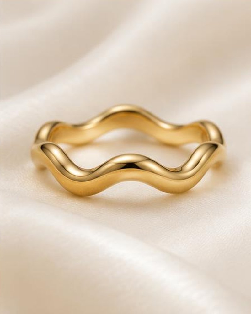 Gold Wave Ring