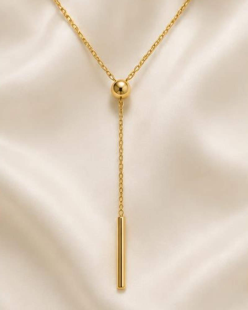 Gold Y Lariat
