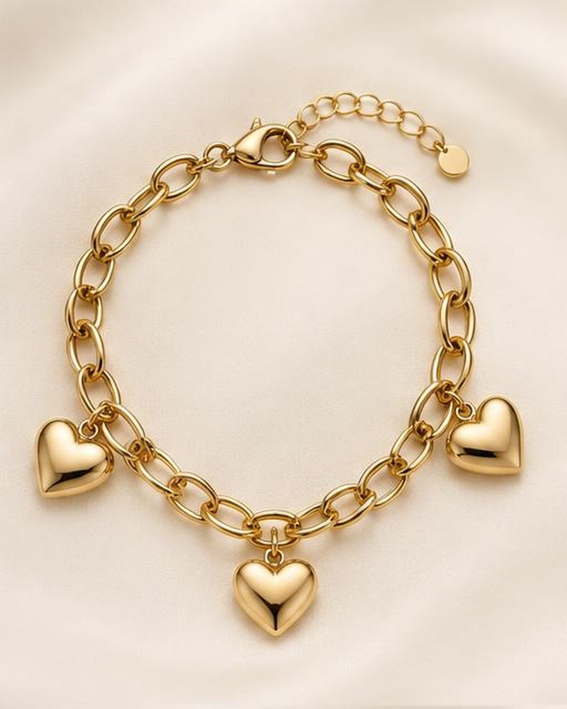 Heart Charm Bracelet
