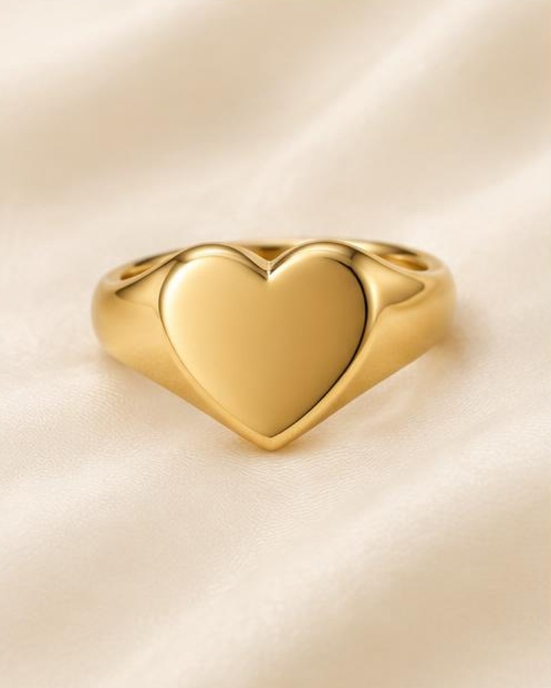 Heart Signet Ring