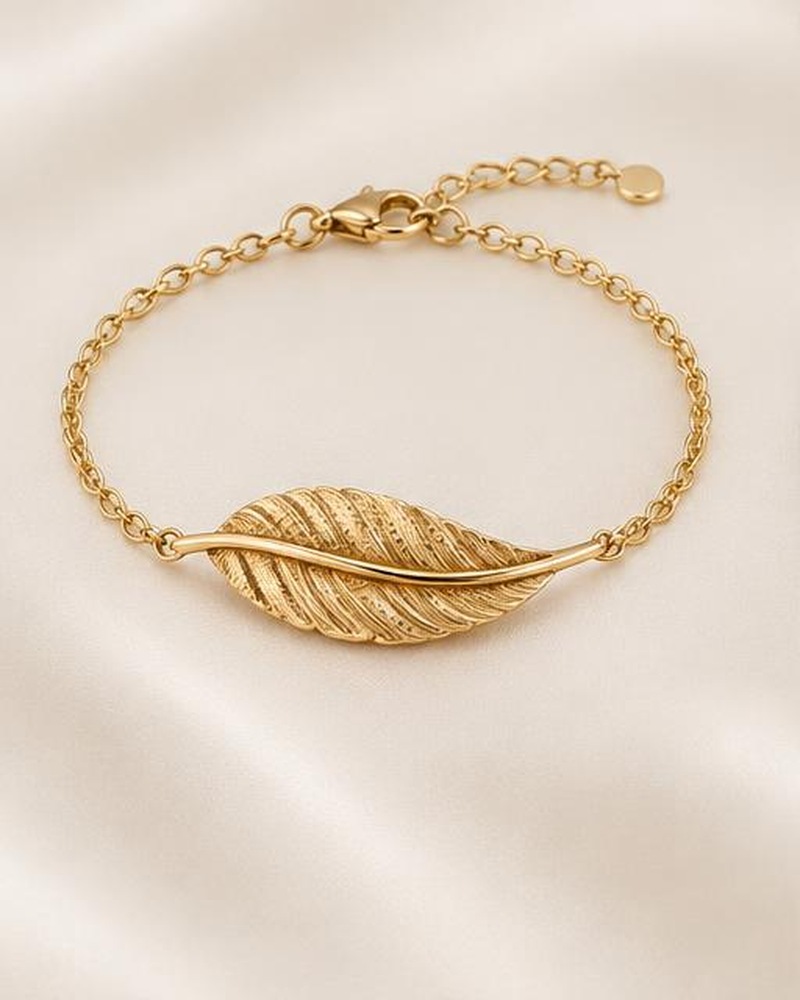 Sculpted Leaf Bracelet