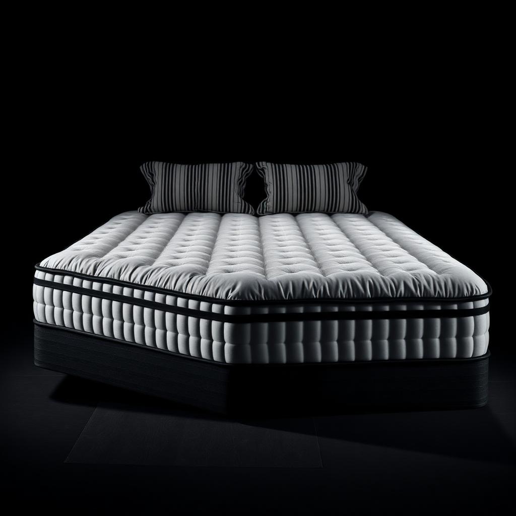 Monochrome — Black-and-white striped ticking