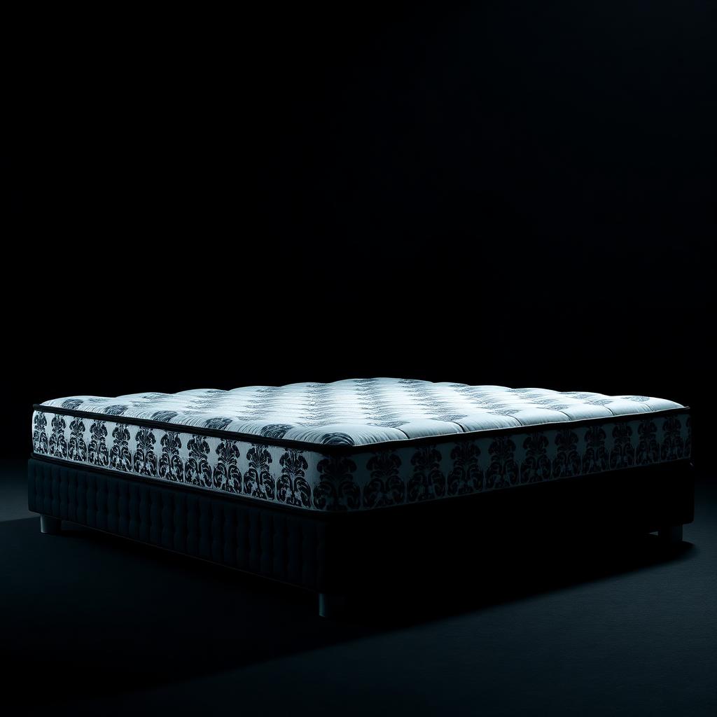 Domino — Black-and-white damask ticking