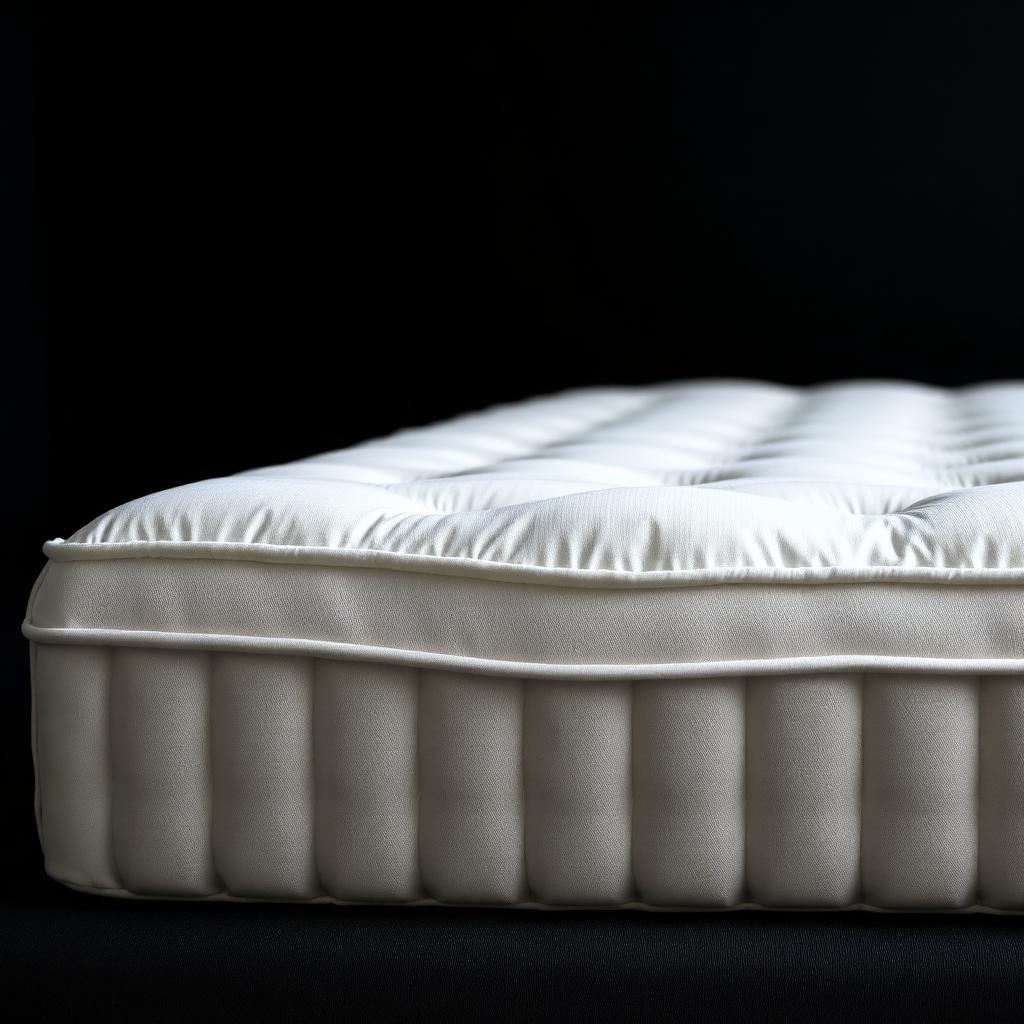 Blanchette — Ivory linen hand-tufted ticking