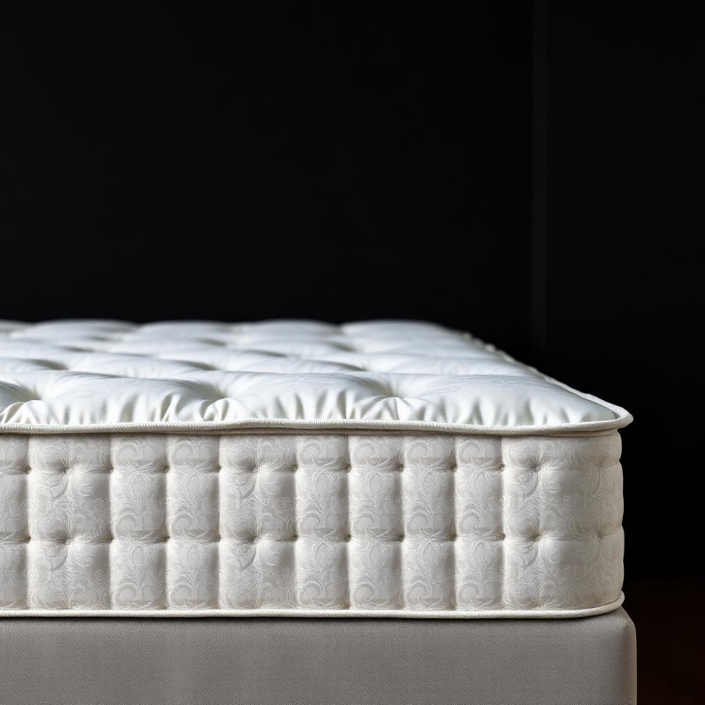Perle — Ivory silk damask ticking
