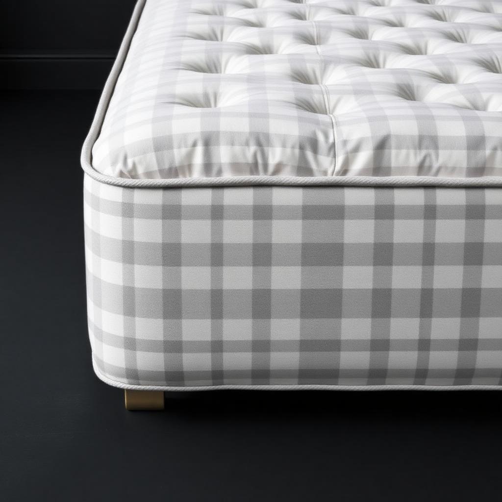 Vichy Gris — Pale grey and white gingham ticking