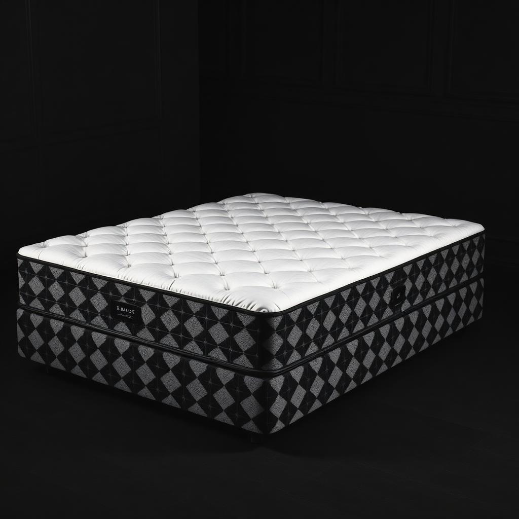 Arlequin — Black-and-white harlequin diamond ticking