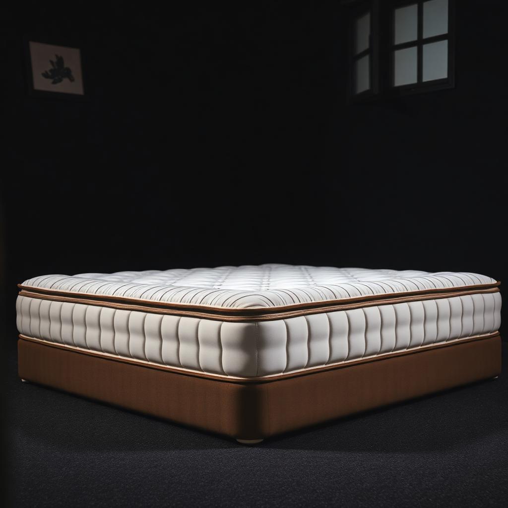 Cannelle — White ticking with warm brown pinstripes