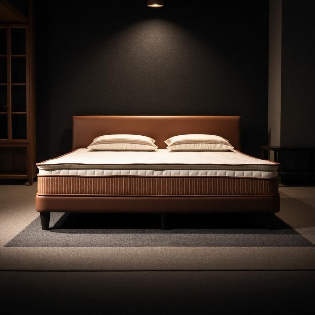 Châtaigne — White and chestnut brown pinstripe ticking
