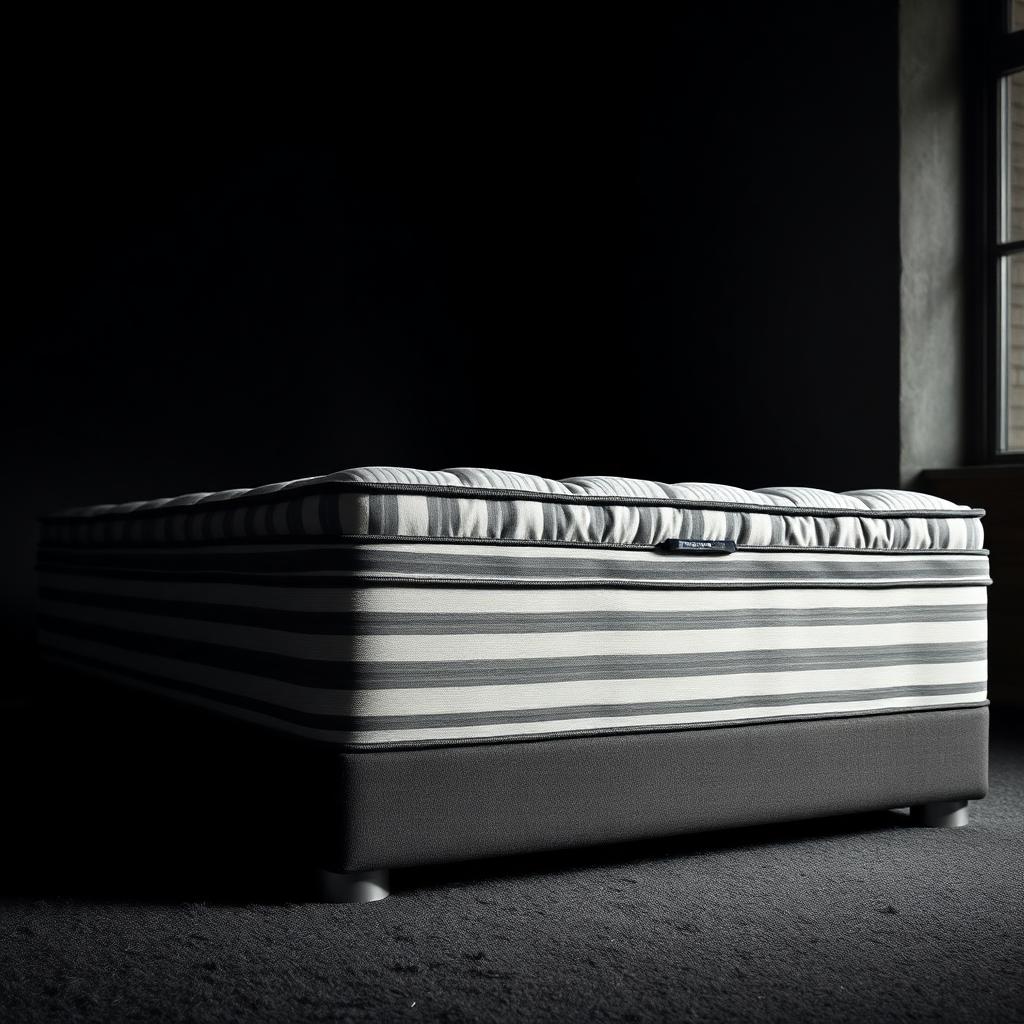 Mercure — Silver grey and charcoal stripe ticking