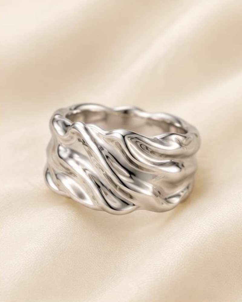 Molten Silver Ring