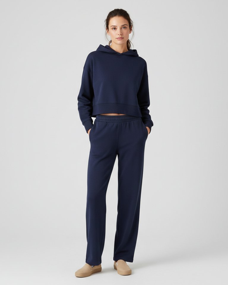 Navy Lounge Hoodie & Joggers Matching Set