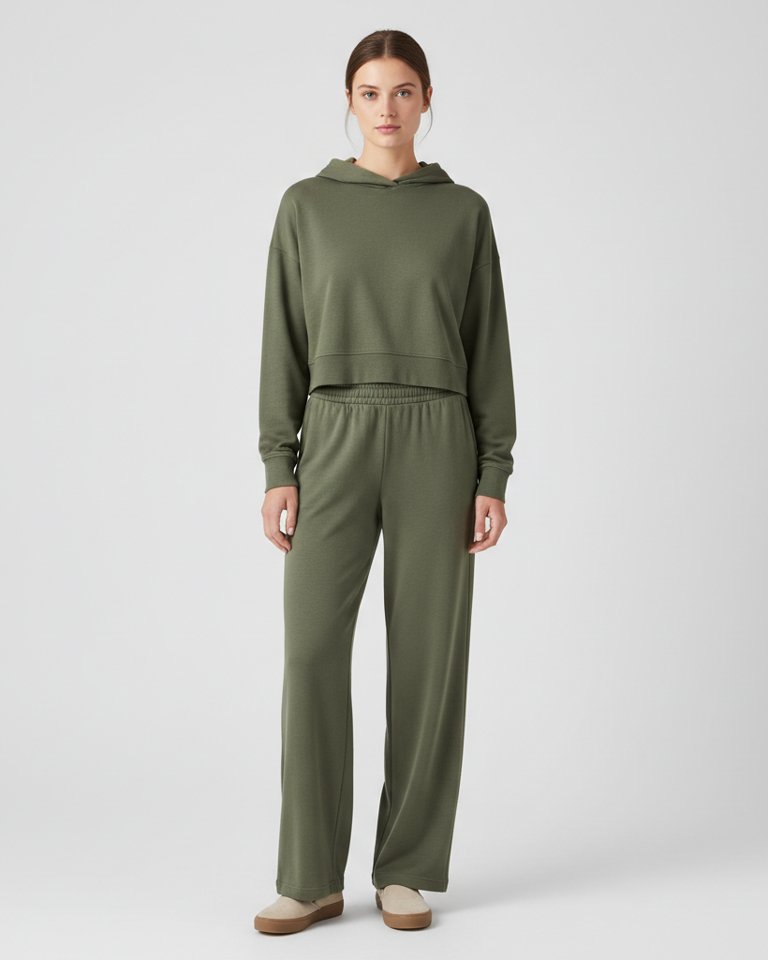 Olive Lounge Hoodie & Joggers Matching Set