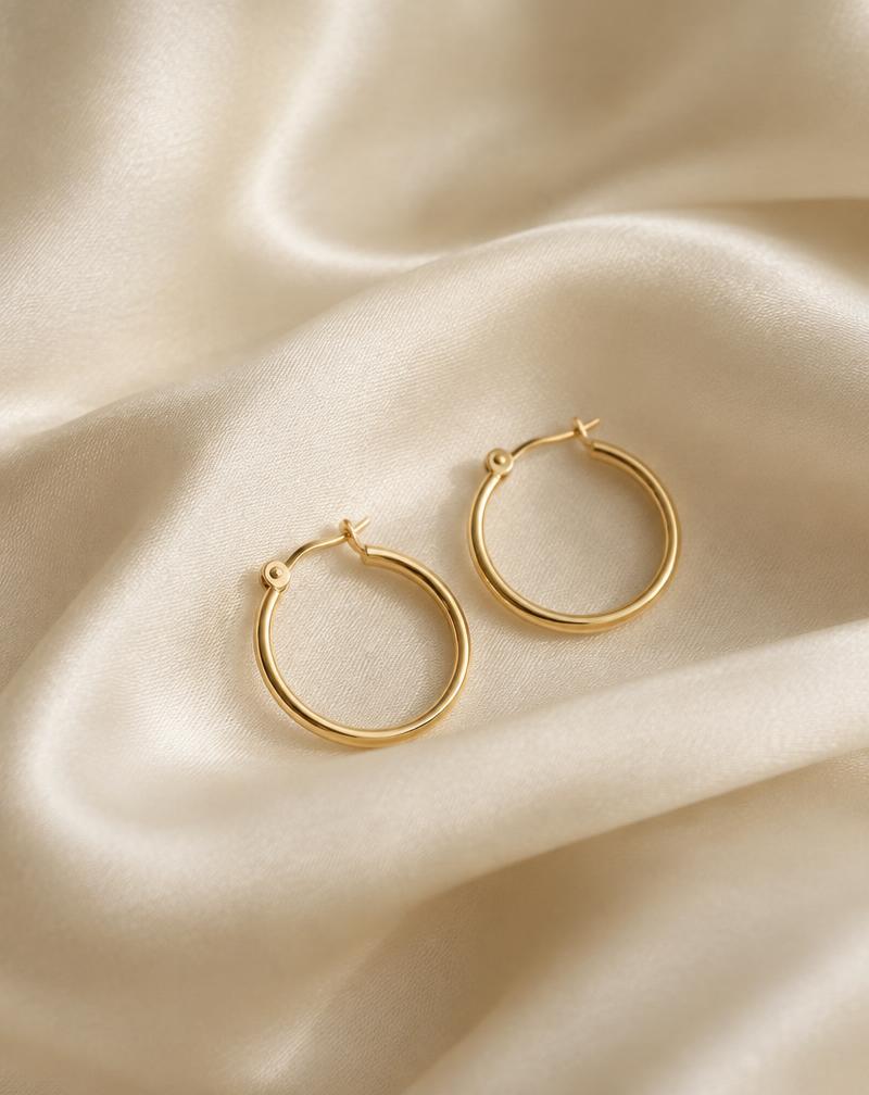Petite Gold Hoops
