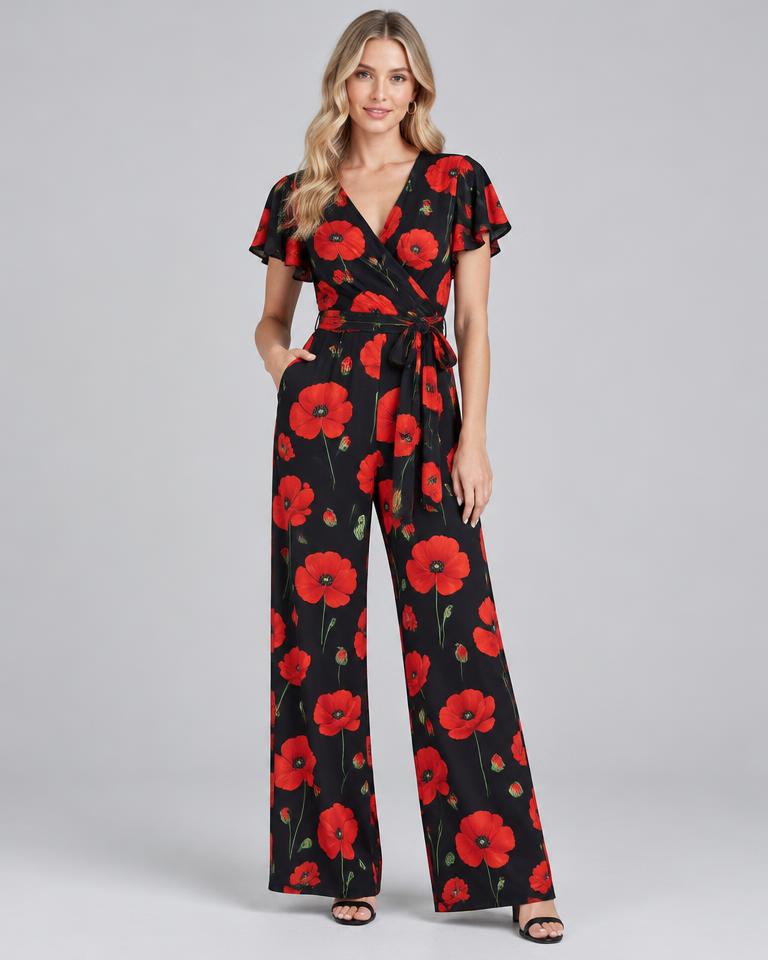Poppy Floral Jumpsuit