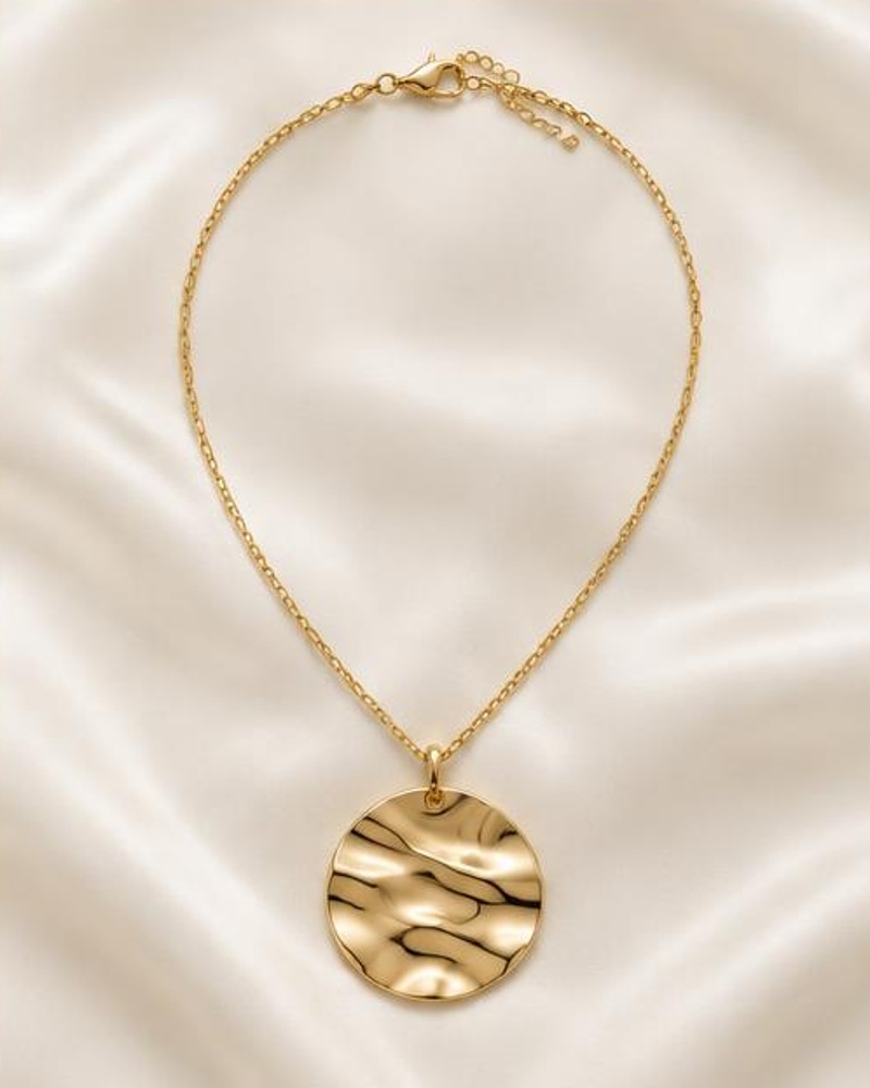 Ripple Disc Necklace