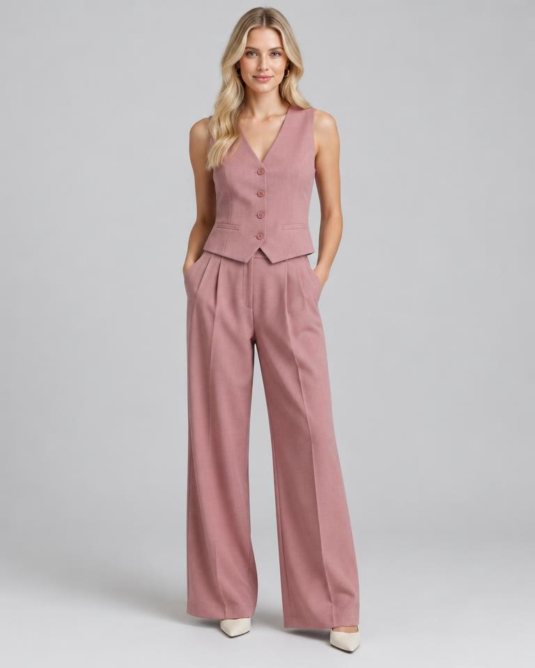 Rose Waistcoat Two-Piece