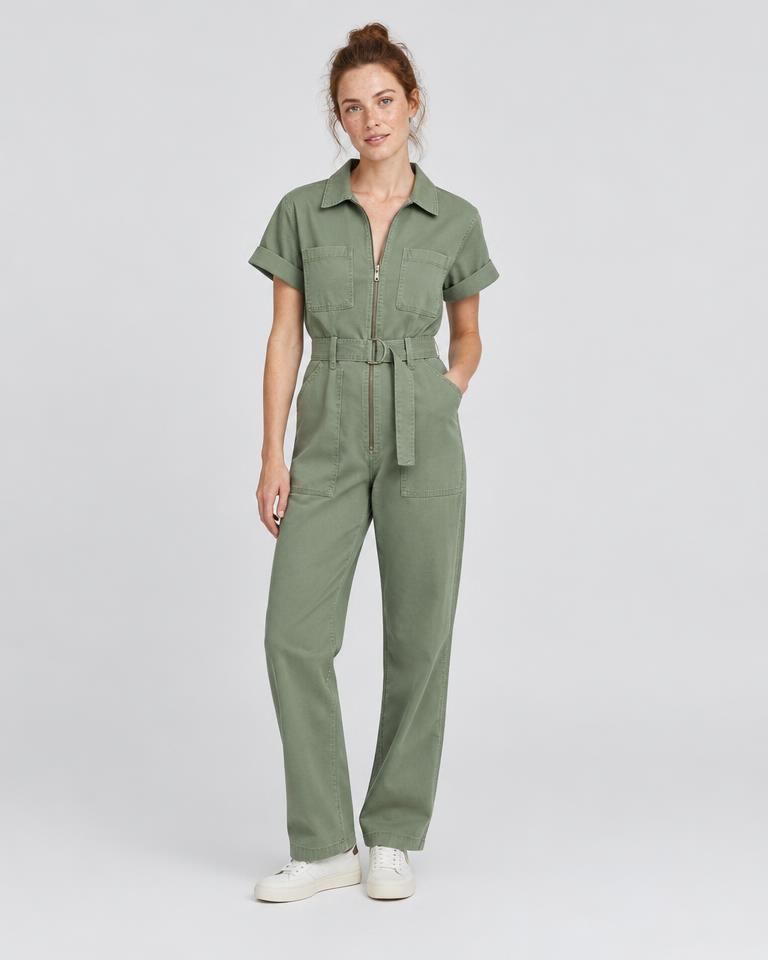 Sage Utility Jumpsuit