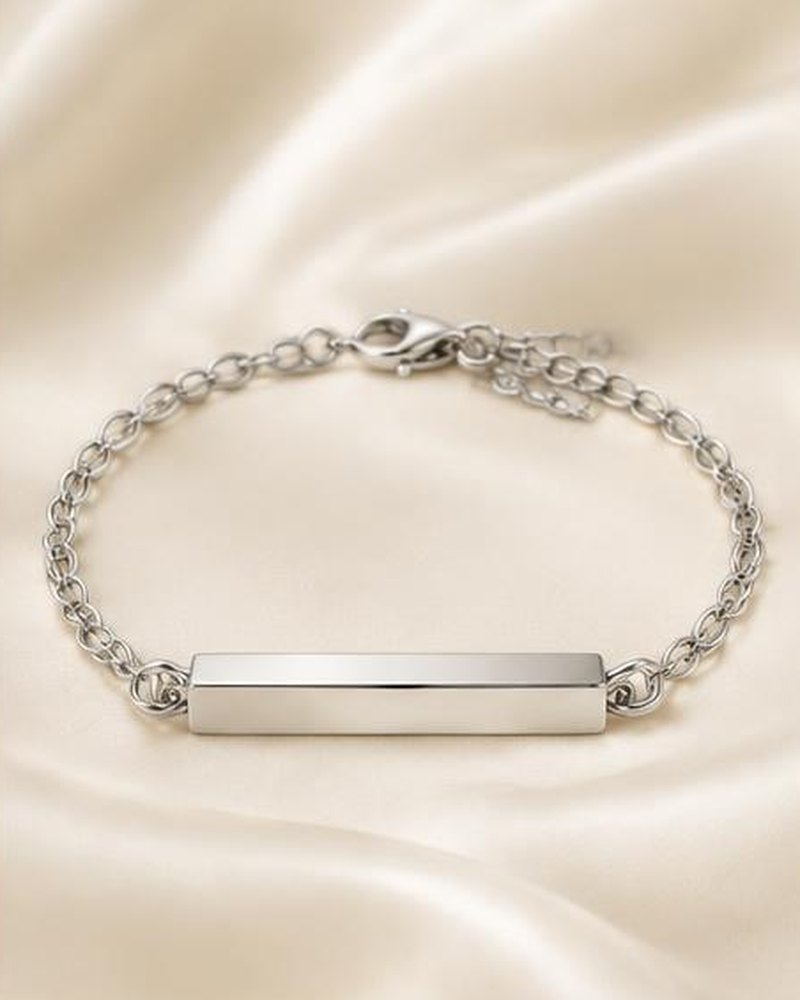 Silver Bar Bracelet