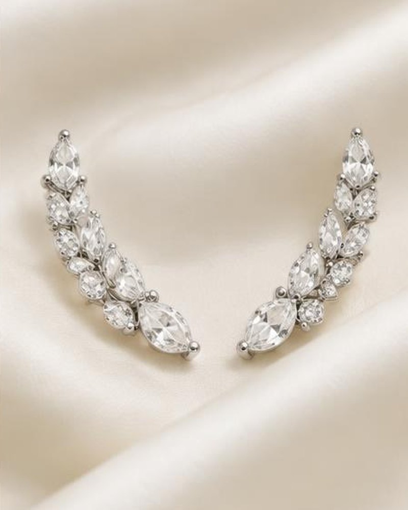 Silver Clear Stone Climbers