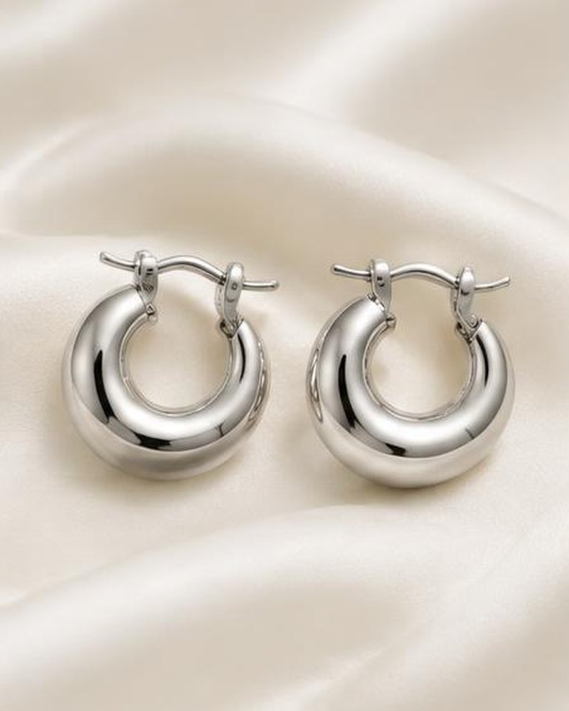 Silver Crescent Huggies