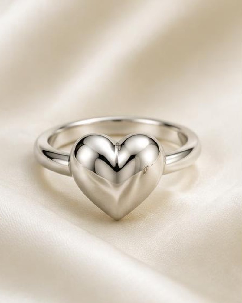 Silver Heart Ring