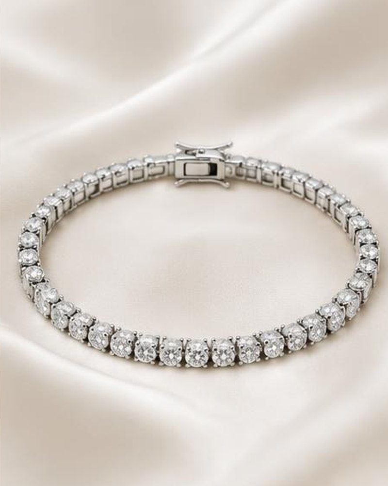 Silver Tennis Bracelet