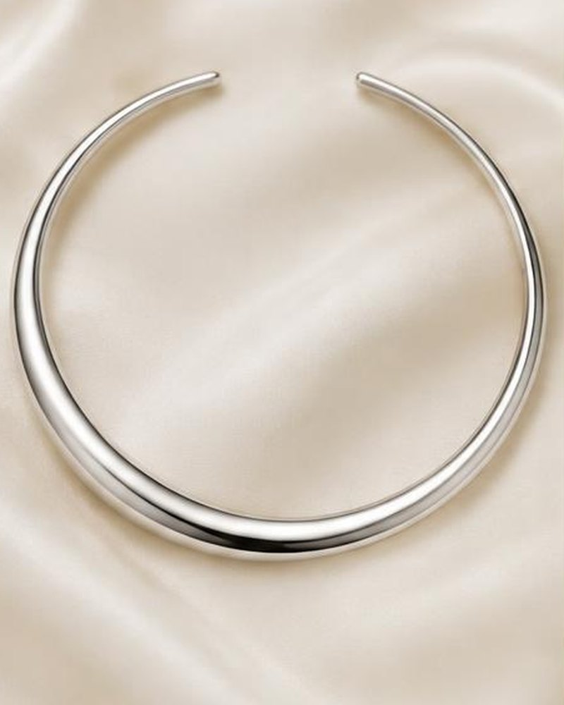 Silver Torque Collar