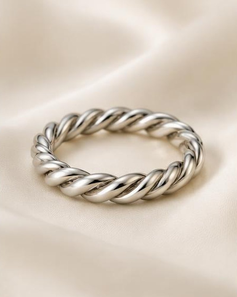 Silver Twist Band
