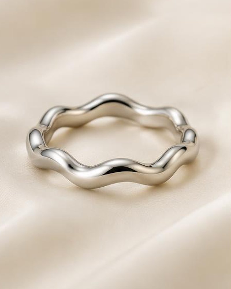 Silver Wave Ring